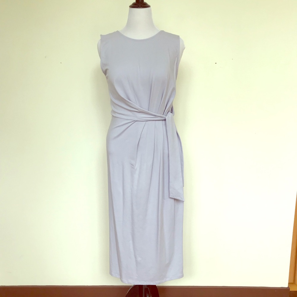 ASOS Lavender Bodycon Sexy V Back Cotton Dress XL